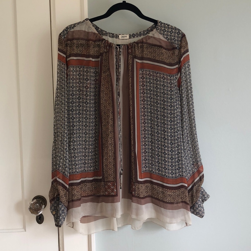 L’AGENCE Silk Tunic